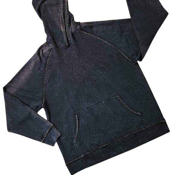 Skull Maximus Men's Vintage Black Hoodie - Picture 2 of 8